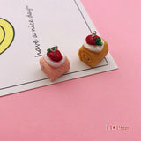 10pcs Resin Hamburger & Strawberry Charms for DIY Jewelry Making