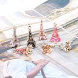 10pcs Hollow Paris Tower Bracelet Pendant Charms for DIY Jewelry Making