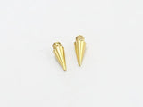 20pcs Brass Spike Earring Charms 11x4mm R909