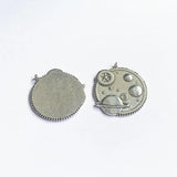6pcs Steampunk Planet Gears Pendants for DIY Necklace Making Charms