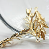 One Piece Plated Brass Branch Pendant- 45x11mm