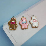 10pcs Animal Bowknot Rabbit Charms for Jewelry Making Flatblack Pendant