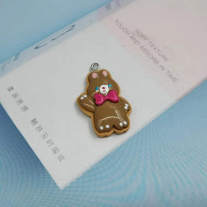 10pcs Animal Bowknot Rabbit Charms for Jewelry Making Flatblack Pendant
