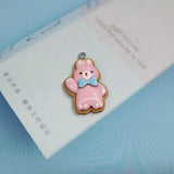 10pcs Animal Bowknot Rabbit Charms for Jewelry Making Flatblack Pendant