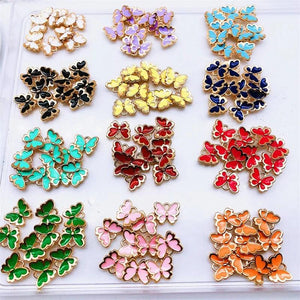 Peixin 20Pcs/Lot Kpop Butterfly Pendant DIY Jewelry Making Earring Accessories