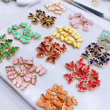 Peixin 20Pcs/Lot Kpop Butterfly Pendant DIY Jewelry Making Earring Accessories