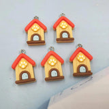 10Pcs Funny Dog House Pendants Charms For DIY Jewelry Making