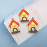 10Pcs Funny Dog House Pendants Charms For DIY Jewelry Making