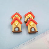 10Pcs Funny Dog House Pendants Charms For DIY Jewelry Making