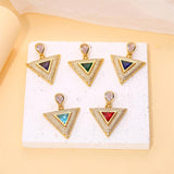 Geometric Triangle Flower Spider Mushroom Pendant Necklace DIY Jewelry Making