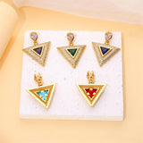 Geometric Triangle Flower Spider Mushroom Pendant Necklace DIY Jewelry Making