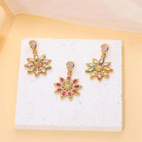 Geometric Triangle Flower Spider Mushroom Pendant Necklace DIY Jewelry Making