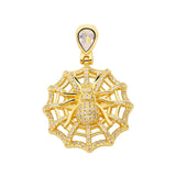 Geometric Triangle Flower Spider Mushroom Pendant Necklace DIY Jewelry Making