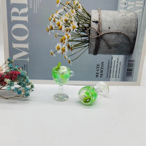 6pcs Goblet Ice Cream Resin Charms Pendants DIY Jewelry Accessory