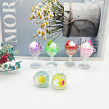 6pcs Goblet Ice Cream Resin Charms Pendants DIY Jewelry Accessory