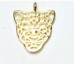 20pcs 12*15mm Flat Leopard Head DIY Jewelry Findings 2 Color
