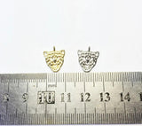 20pcs 12*15mm Flat Leopard Head DIY Jewelry Findings 2 Color