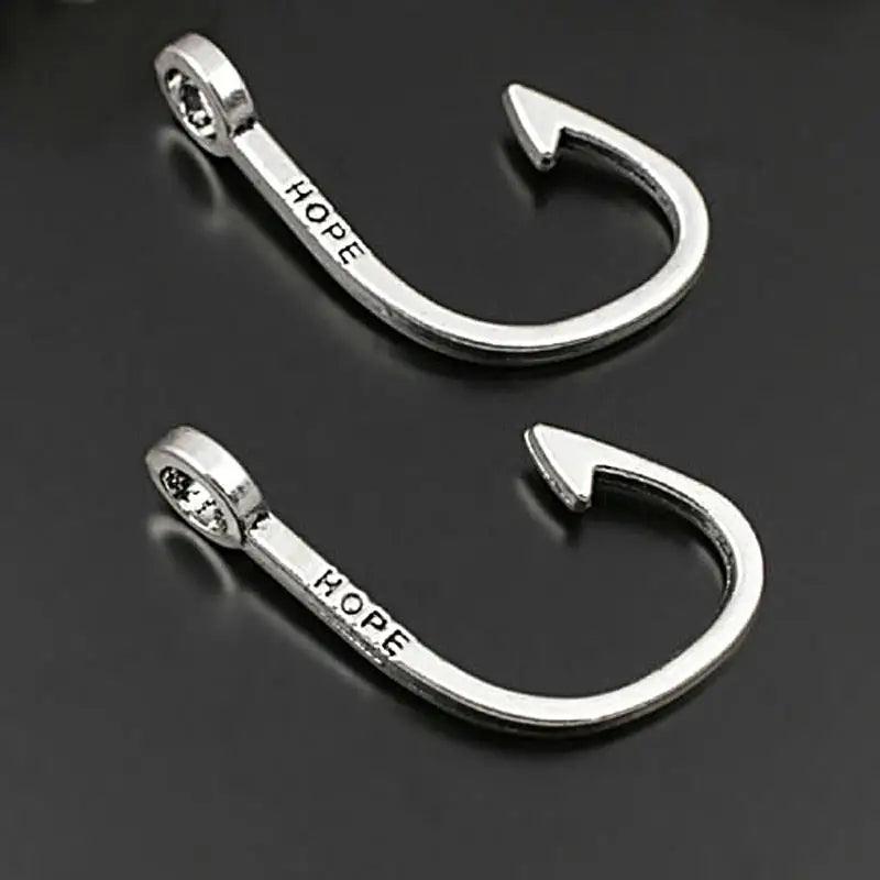 20PCS Fish Hooks Charms Pendants Jewelry Making Supplies