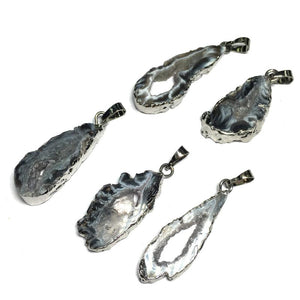 Natural Stone Irregular Pendant Crystal Agates Charm Pendants