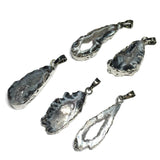 Natural Stone Irregular Pendant Crystal Agates Charm Pendants