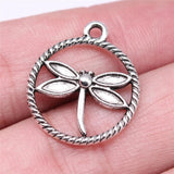 20pcs Dragonfly Charms 23x20mm DIY Jewelry Findings Antique Silver Alloy Pendant