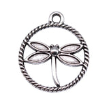 20pcs Dragonfly Charms 23x20mm DIY Jewelry Findings Antique Silver Alloy Pendant
