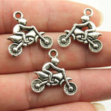 10pcs 21x21mm Motorcycle Charms For Jewelry Making