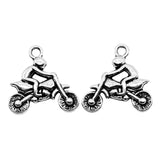10pcs 21x21mm Motorcycle Charms For Jewelry Making