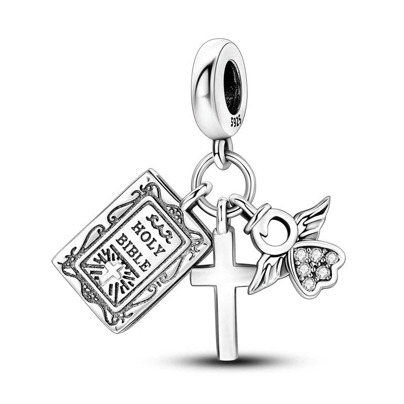 Faith Tarot Power Six Of Wands Silver Charm Jewelry Beads