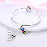 Faith Tarot Power Six Of Wands Silver Charm Jewelry Beads