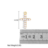 10pcs Cross Crystal Charms DIY Jewelry Making Accessories