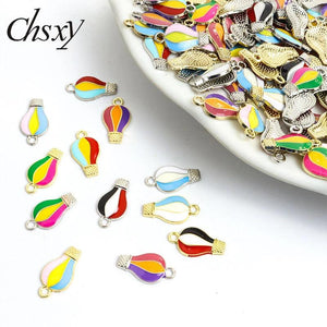 20pcs Hot Air Balloon Charms for Jewelry Making DIY Bracelets Keychains