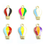 20pcs Hot Air Balloon Charms for Jewelry Making DIY Bracelets Keychains