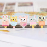10pcs Animal Ice Cream Charms Resin Pendant Diy Jewelry Findings