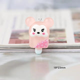 10pcs Animal Ice Cream Charms Resin Pendant Diy Jewelry Findings