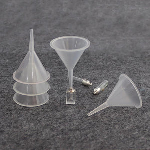 5Pcs Plastic Funnels Perfume Essential Oil Filling Tool