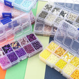 10 Grid Mini Glass Seed Beads Kit for Jewelry Making DIY Craft