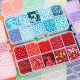 10 Grid Mini Glass Seed Beads Kit for Jewelry Making DIY Craft