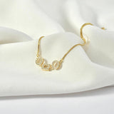 Copper Plated Zircon Double Hanging DIY Jewelry Accessories