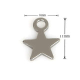 Moon & Stars Stainless Steel Charm Pendant