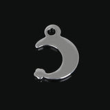 Moon & Stars Stainless Steel Charm Pendant