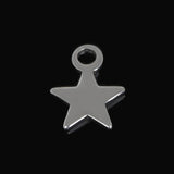 Moon & Stars Stainless Steel Charm Pendant