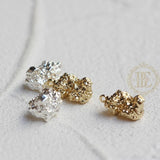 Solid Brass Nugget Charm - 13x7mm