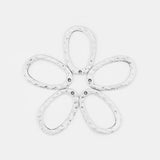 10Pcs Tibetan Silver Hollow Oval Charms For Jewelry Making