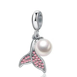 10Pcs Taiji Chart Mermaid Charms Bracelet Necklace Pendant Dream Catcher Jewelry