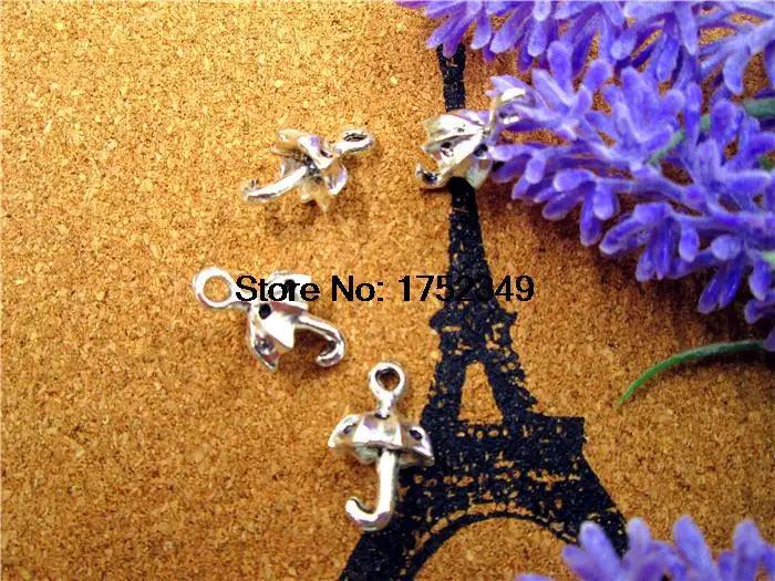 20pcs Tibetan Silver Umbrella Charms 3D 20x13mm
