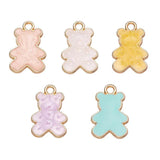 20Pcs Bear Charms for Earrings Necklace DIY Jewelry 10x16mm