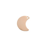 4Pcs Stainless Steel Moon Charms DIY Jewelry Making