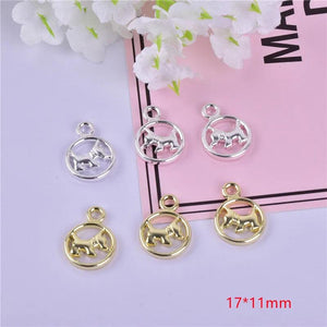 20pcs Dog Metal Charms for DIY Jewelry