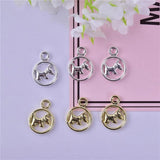 20pcs Dog Metal Charms for DIY Jewelry